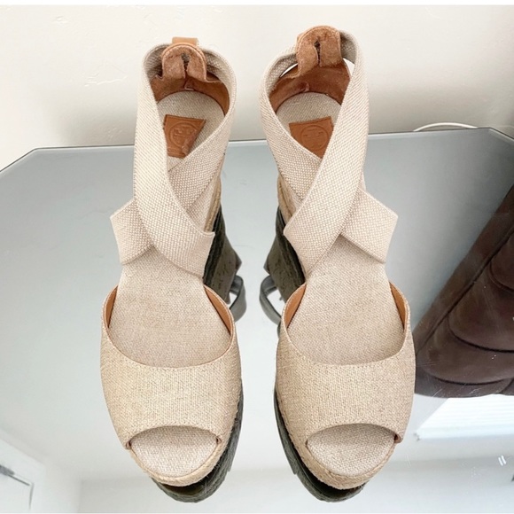 Tory Burch Shoes - PRICE DROP!!! 🥰 Tory Burch Espadrille Wedges